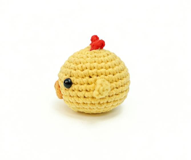 Cute Handmade Crochet Yellow Chick Amigurumi - Mini Toy