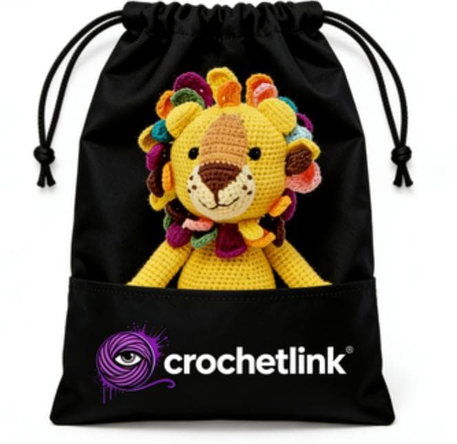 Adorable Safari Yellow Lion Crochet Stuffed Animal