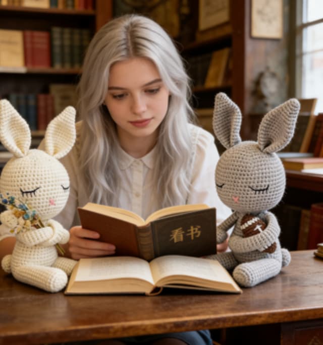 Limited Edition Couple's Crochet Bunny Set | Anniversary Gift