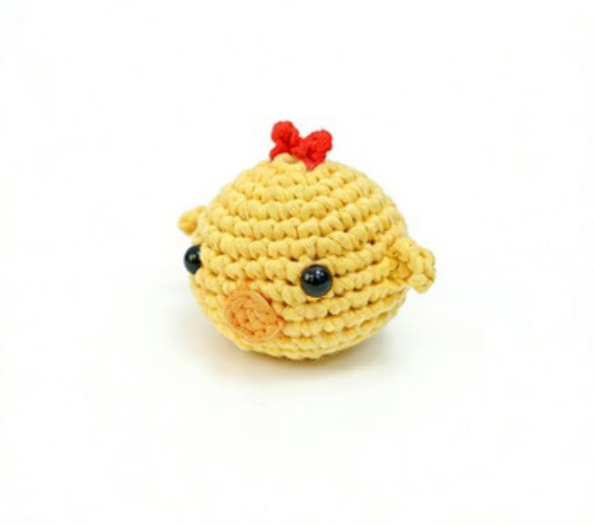 Cute Handmade Crochet Yellow Chick Amigurumi - Mini Toy
