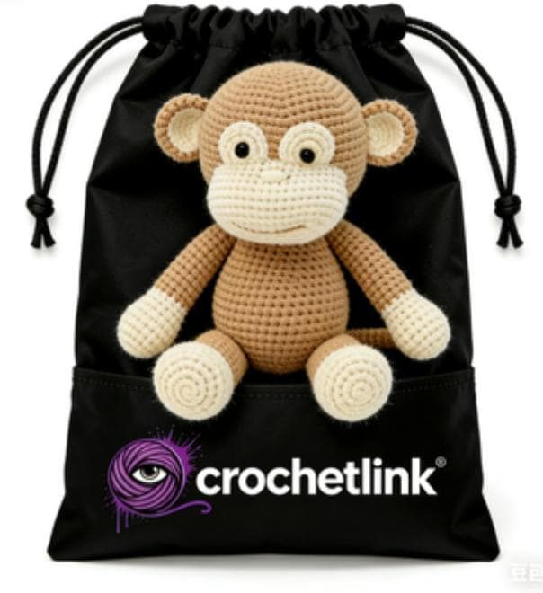 Handmade Crochet Monkey Plush Toy | Artisan Amigurumi