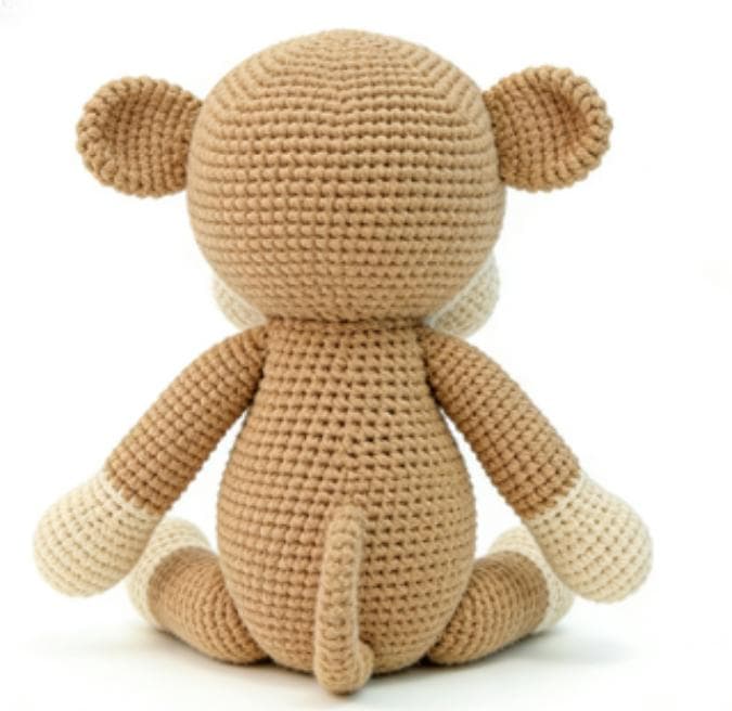 Handmade Crochet Monkey Plush Toy | Artisan Amigurumi