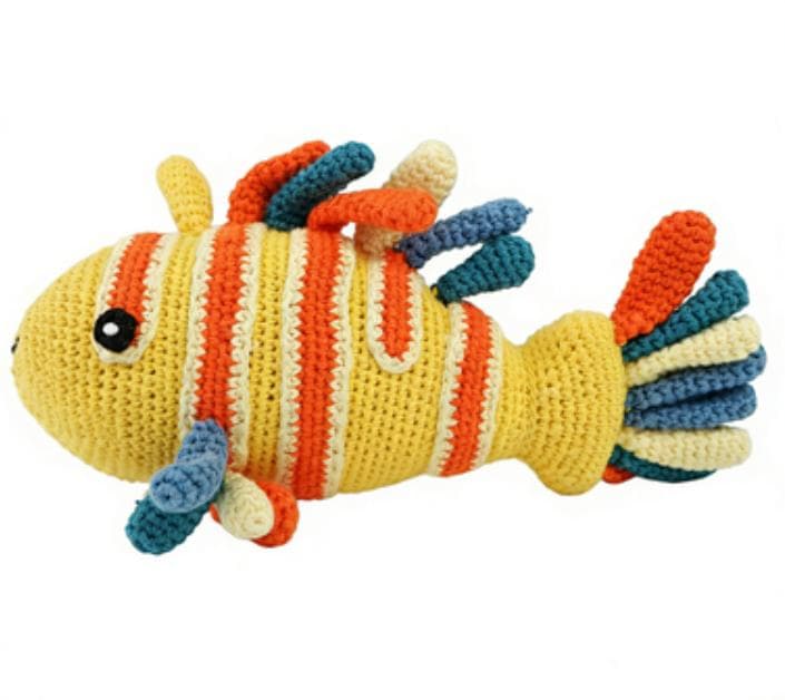 Handmade Crochet Toy | Colorful Fish Sensory Plush