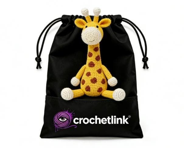Cute Long-Legged Giraffe Handmade Crochet Plush Doll