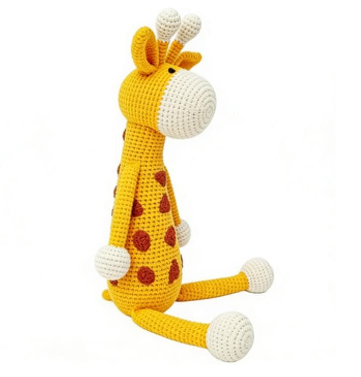 Cute Long-Legged Giraffe Handmade Crochet Plush Doll