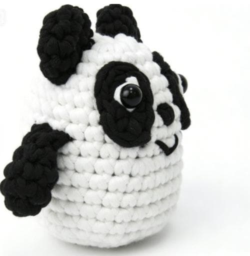 Cuddle-Ready Handmade Chubby Crochet Panda Amigurumi