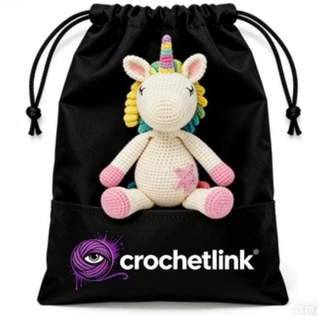 Cute Long-Legged Rainbow Unicorn Crochet Plushie