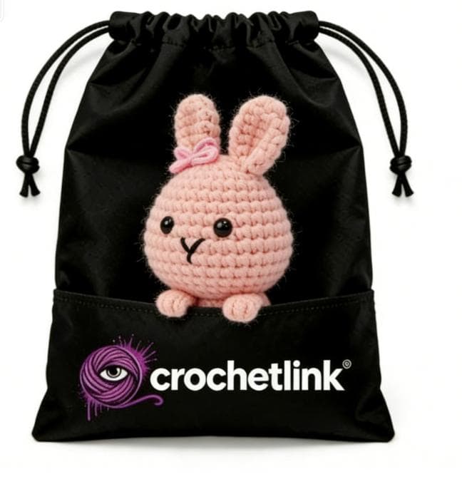 Sweet Pink Crochet Bunny Amigurumi with Bow