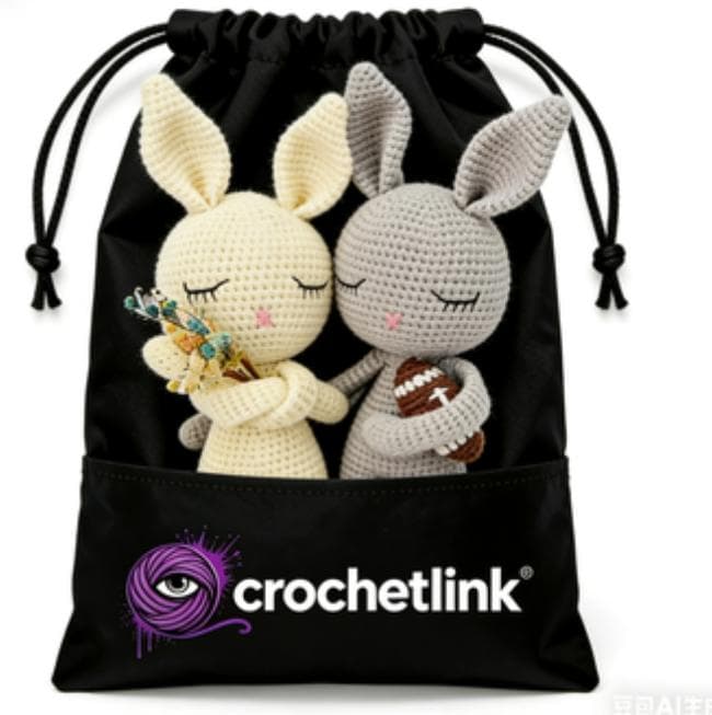 Limited Edition Couple's Crochet Bunny Set | Anniversary Gift