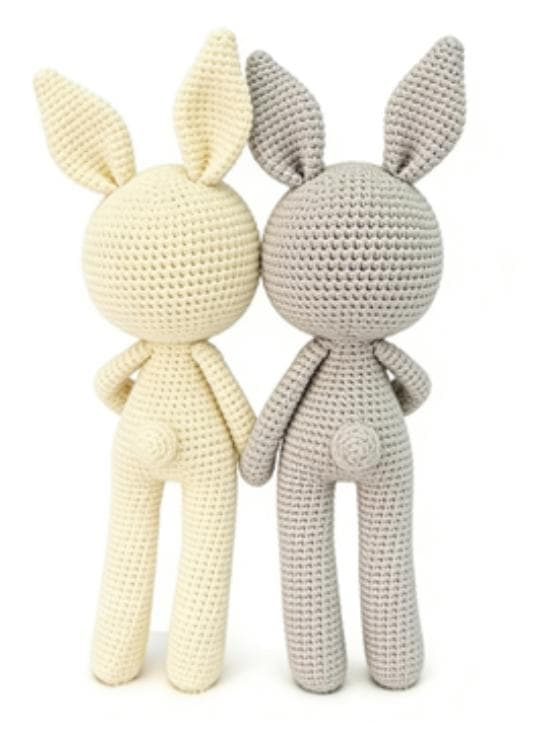 Limited Edition Couple's Crochet Bunny Set | Anniversary Gift