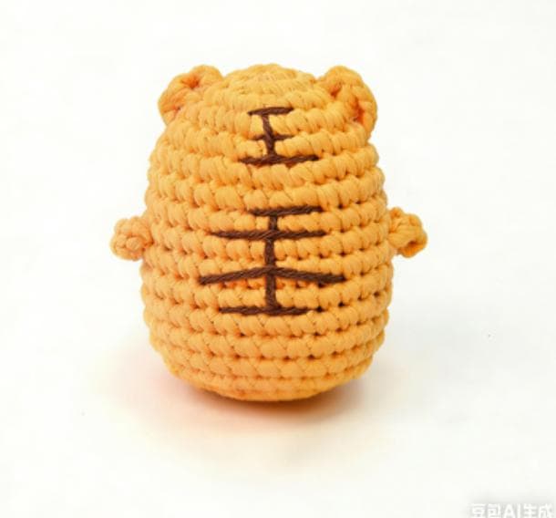 Adorable Chubby Tiger Crochet Amigurumi