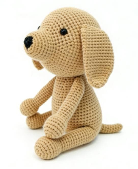 Charlie the Puppy | Floppy Eared Dog Crochet Kit & Plushie