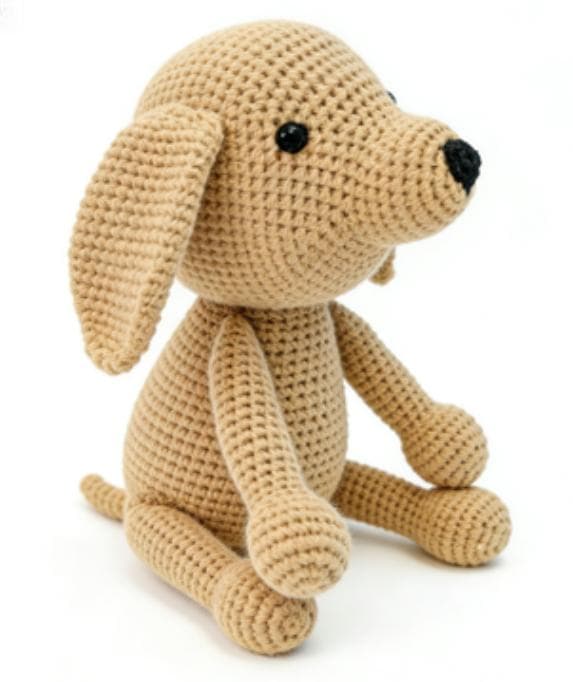 Charlie the Puppy | Floppy Eared Dog Crochet Kit & Plushie