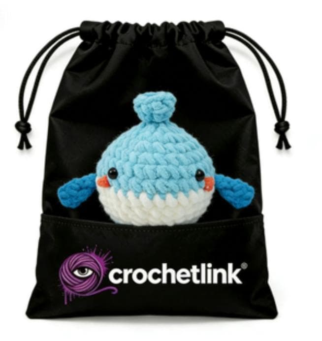 Adorable Chubby Blue Whale Crochet Ocean Animal Plushie Toy