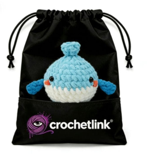 Adorable Chubby Blue Whale Crochet Ocean Animal Plushie Toy