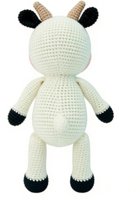 Handmade Crochet Cow Plushie | Soft Amigurumi Farm Toy