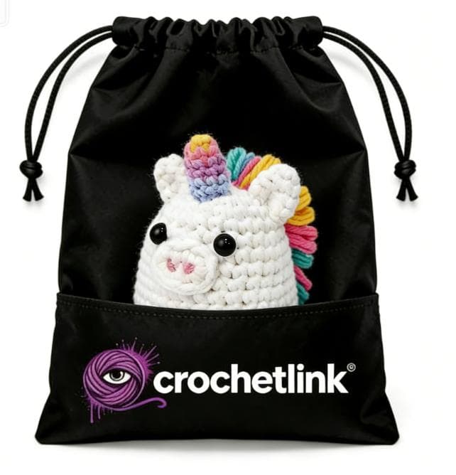 Handmade Pastel Rainbow Unicorn Crochet Plush Doll